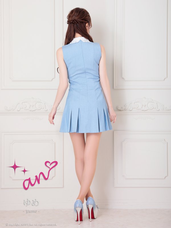 ブルー モデル:ゆめ 身長:160cm 着用サイズ:Sサイズ