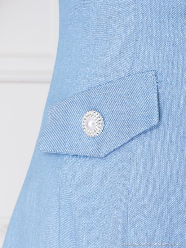 ブルー モデル:ゆめ 身長:160cm 着用サイズ:Sサイズ