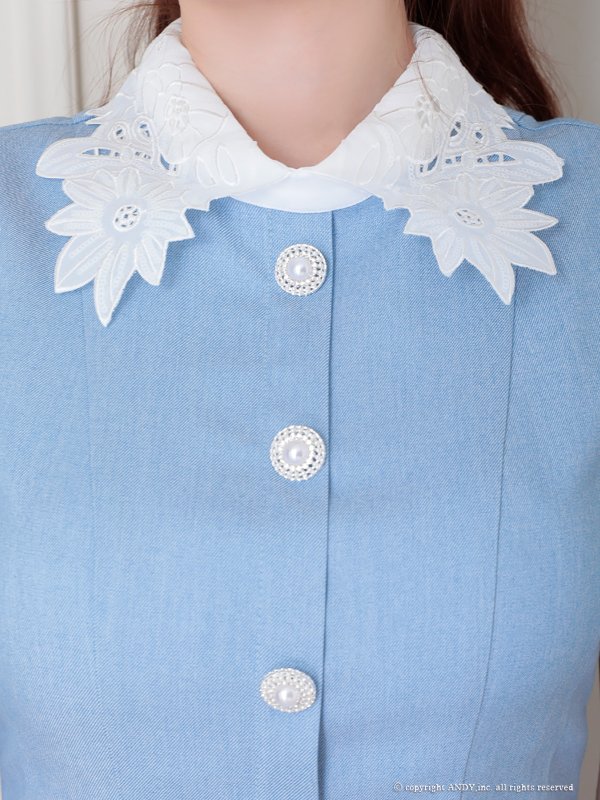 ブルー モデル:ゆめ 身長:160cm 着用サイズ:Sサイズ