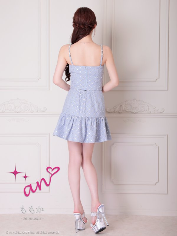 ブルー モデル：ももか　身長：156cm　着用サイズ：Sサイズ