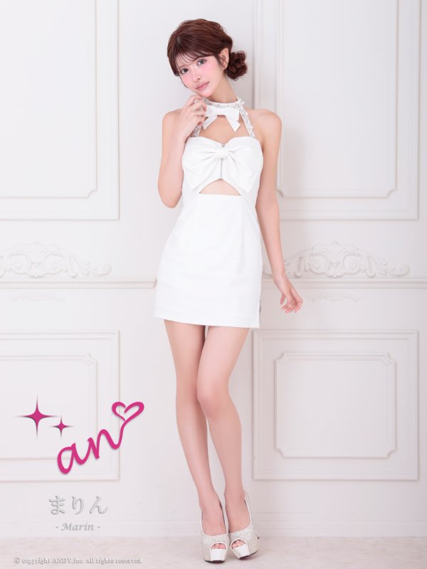 ホワイト モデル：まりん　身長：164cm　着用サイズ：Sサイズ