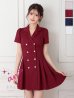 ワインレッド　モデル：まりん　着用サイズ：Sサイズ