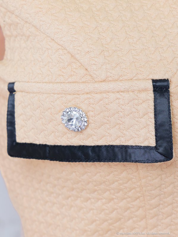 ベージュ×ブラック モデル：さき　着用サイズ：Sサイズ