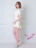 ホワイト モデル：かのん　着用サイズ：Sサイズ