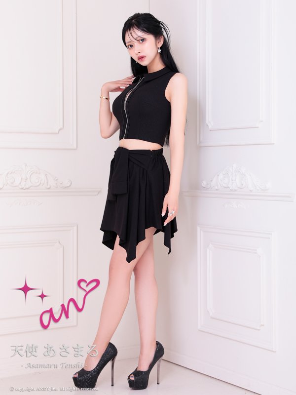 ブラック モデル：天使あさまる　着用サイズ：Sサイズ