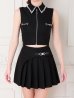 ブラック モデル：ゆめ　身長：160cm　着用サイズ：Sサイズ