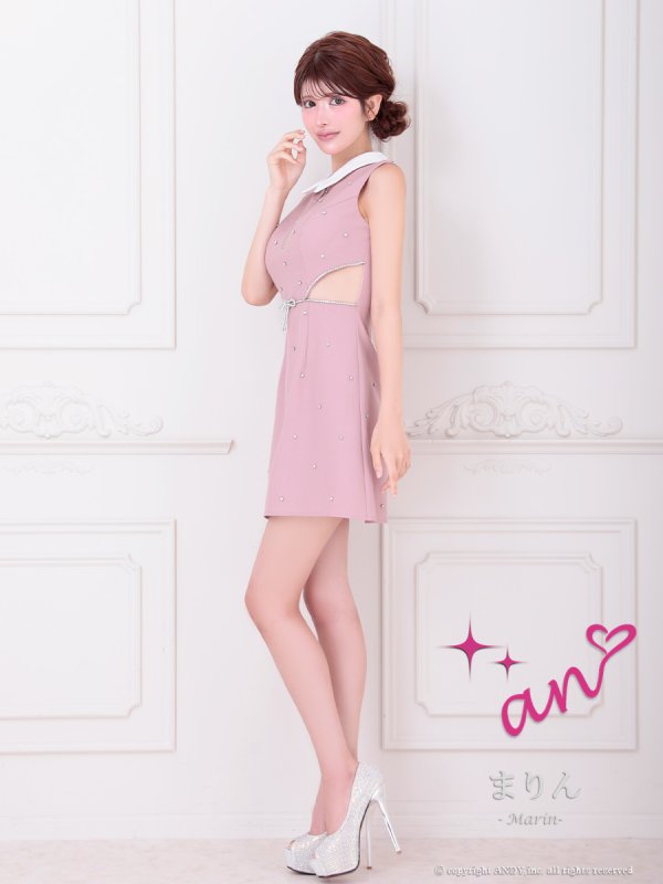 ピンク モデル：まりん　身長：164cm　着用サイズ：Sサイズ