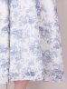 ホワイトxブルー モデル：まりん　身長：164cm　着用サイズ：Sサイズ