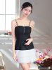 ブラックxホワイト モデル：りの　身長：157cm　着用サイズ：Sサイズ