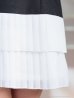 ブラックxホワイト モデル：りの　身長：157cm　着用サイズ：Sサイズ