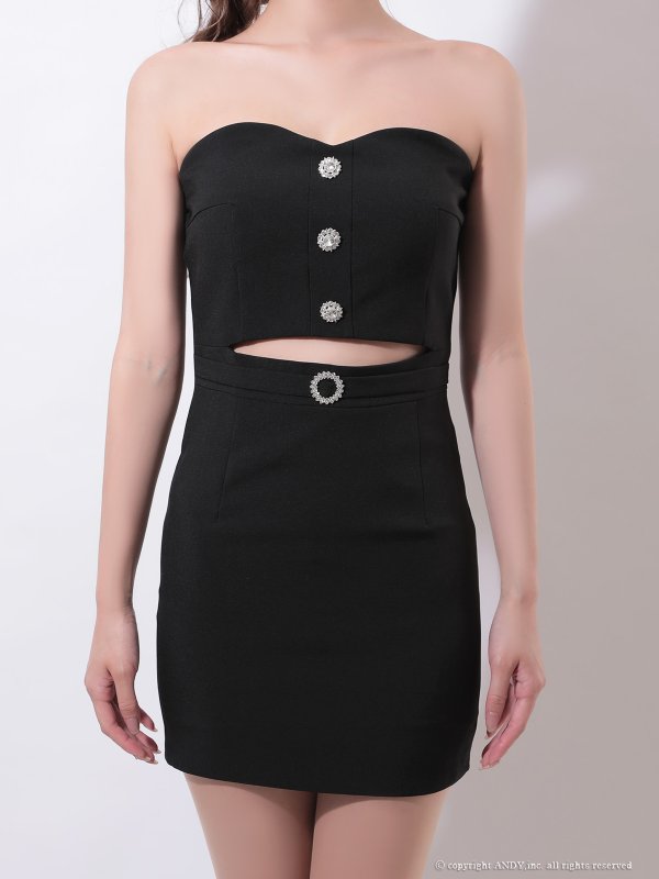 ブラック モデル：るり　身長：165cm　着用サイズ：Sサイズ