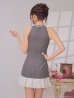 グレーxホワイト　モデル：まりん　着用サイズ：Sサイズ
