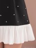 ブラックxホワイト　モデル：るりぴ　身長：165cm　着用サイズ：Sサイズ
