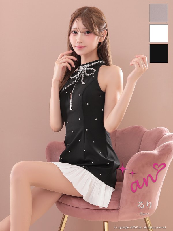 ブラックxホワイト モデル:るりぴ 身長:165cm 着用サイズ:Sサイズ