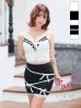 ホワイトブラック　モデル：五十嵐美咲　着用サイズ：Sサイズ