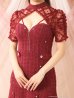 ワインレッド モデル：ゆゆ　着用サイズ：Sサイズ