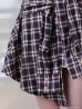 ホワイトxネイビー モデル：ももか　身長：156cm　着用サイズ：Sサイズ