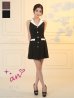 ブラック×ホワイト　モデル：せいは　身長：161cm　着用サイズ：Sサイズ