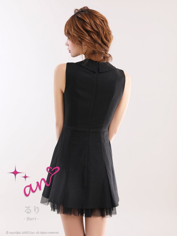 ブラック モデル：るりぴ　身長：165cm　着用サイズ：Sサイズ