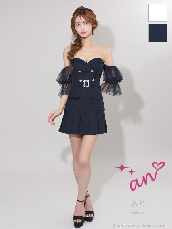 ネイビー　モデル：るりぴ　身長：165cm　着用サイズ：Sサイズ
