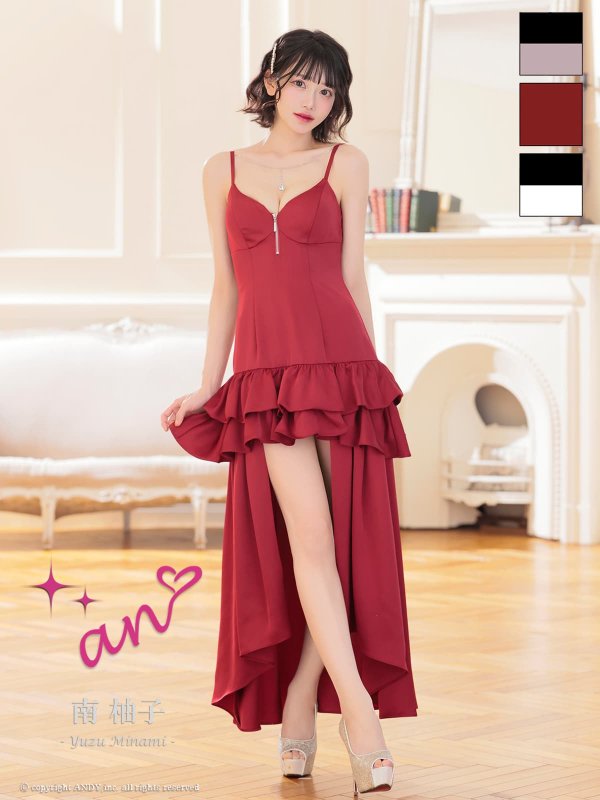 バーガンディ　モデル：南 柚子　身長：160cm　着用サイズ：Sサイズ