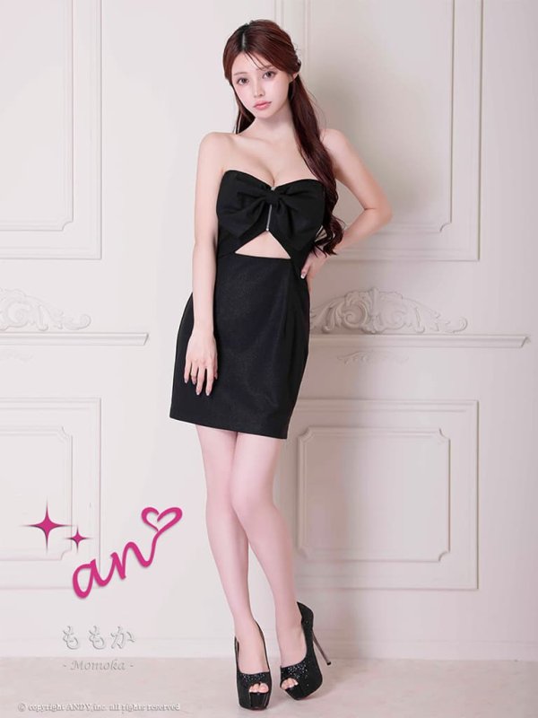 ブラック　 モデル：ももか　身長：156cm　着用サイズ：Sサイズ