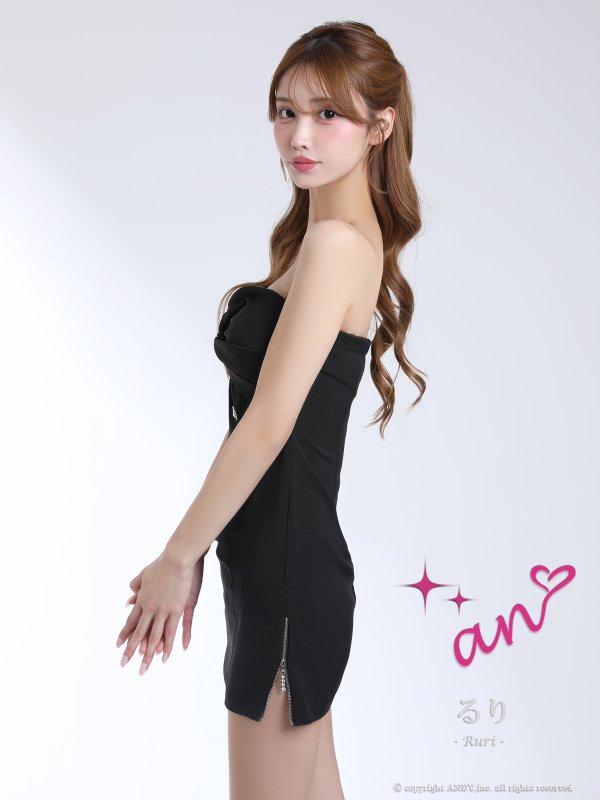 ブラック モデル：るりぴ　身長：165cm　着用サイズ：Sサイズ