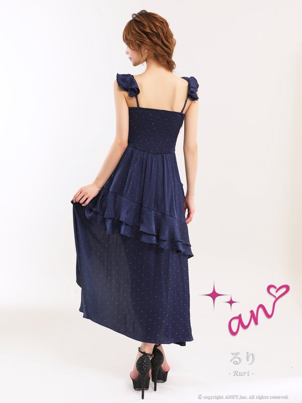 ネイビー　モデル：るりぴ　身長：165cm　着用サイズ：Sサイズ