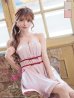 ピンク　モデル：ひより　身長：152cm　着用サイズ：Sサイズ
