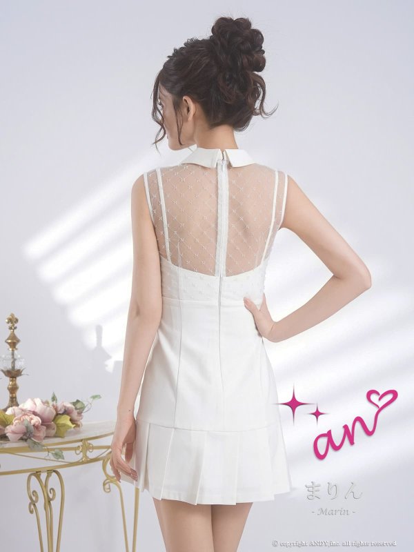 ホワイト　モデル：まりん　身長：171cm　着用サイズ：Sサイズ