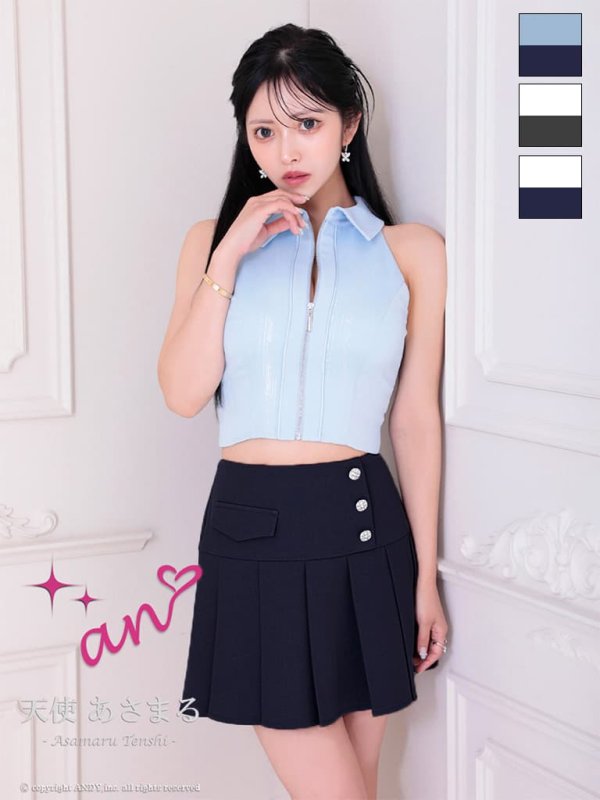 ブルーxネイビー モデル：天使あさまる　着用サイズ：Sサイズ