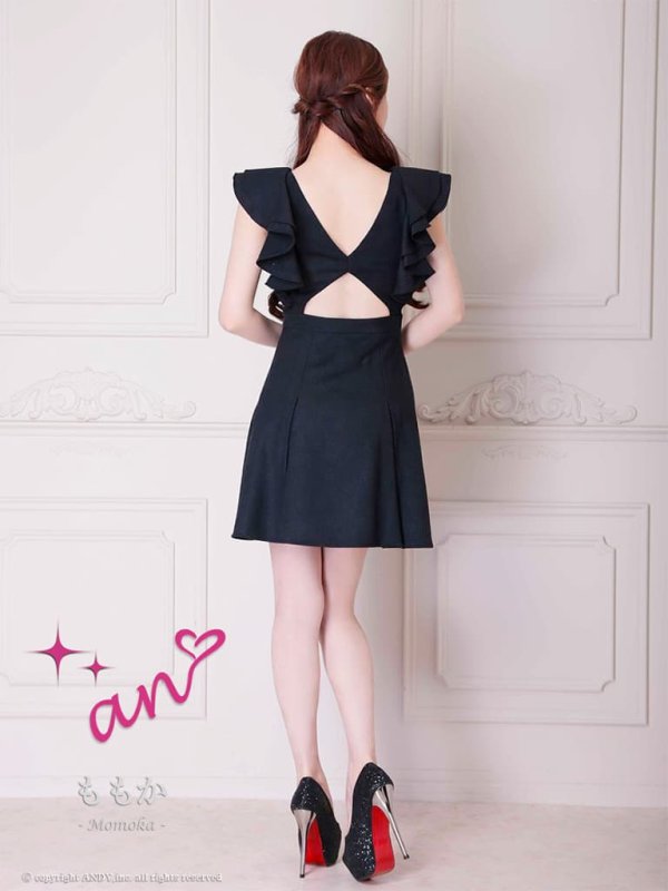 ネイビー　モデル：ももか　身長：156cm　着用サイズ：Sサイズ