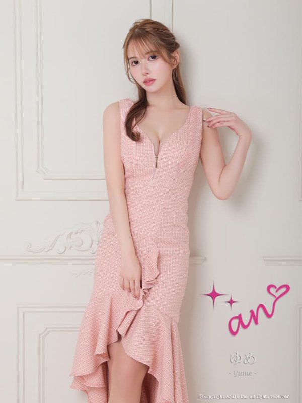 ピンク　モデル：ゆめ　身長：160cm　着用サイズ：Sサイズ