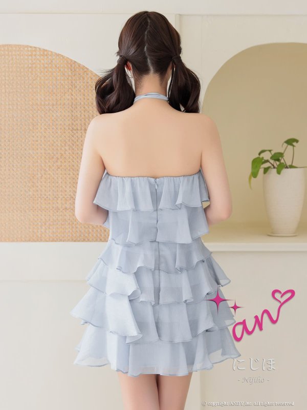 ブルー　モデル：にじほ　身長：160cm　着用サイズ：Sサイズ