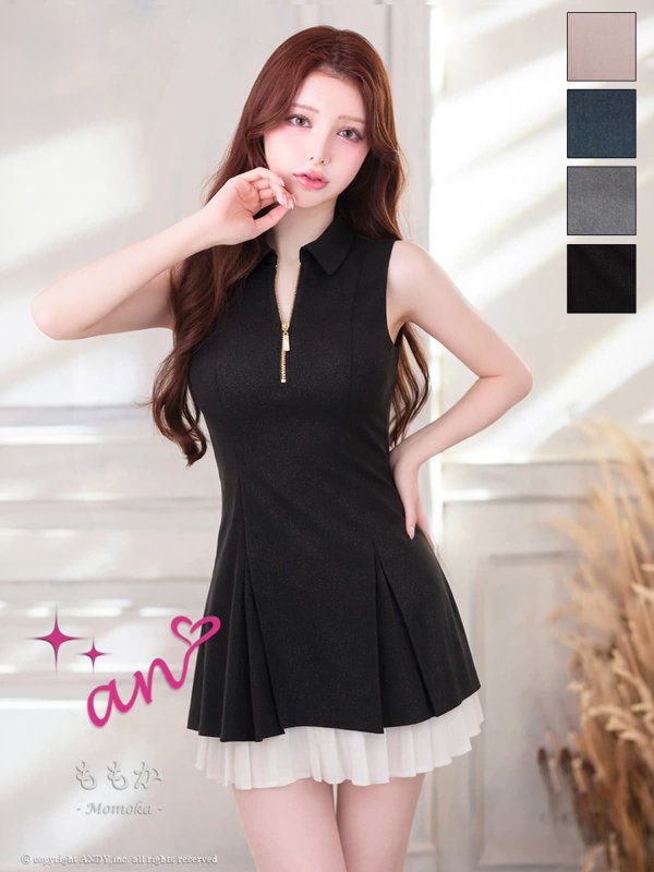ブラック モデル：ももか　身長：156cm　着用サイズ：Sサイズ