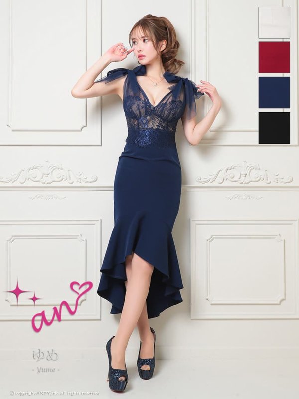 ネイビー　モデル：ゆめ　身長：160cm　着用サイズ：Sサイズ