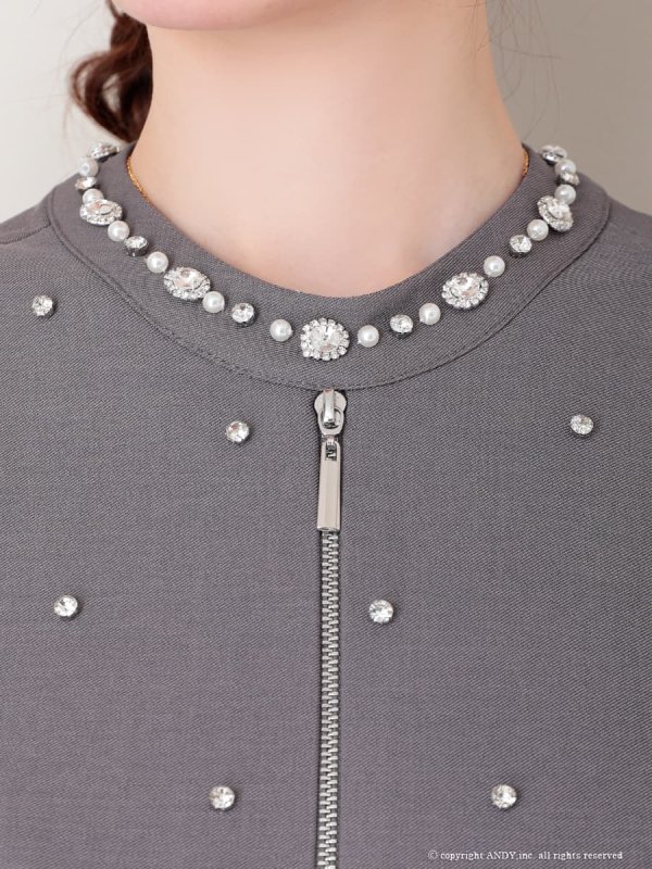 グレー　モデル：ゆめ　身長：160cm　着用サイズ：Sサイズ