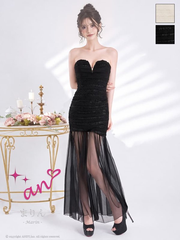 ブラック　モデル：まりん　身長：171cm　着用サイズ：Sサイズ