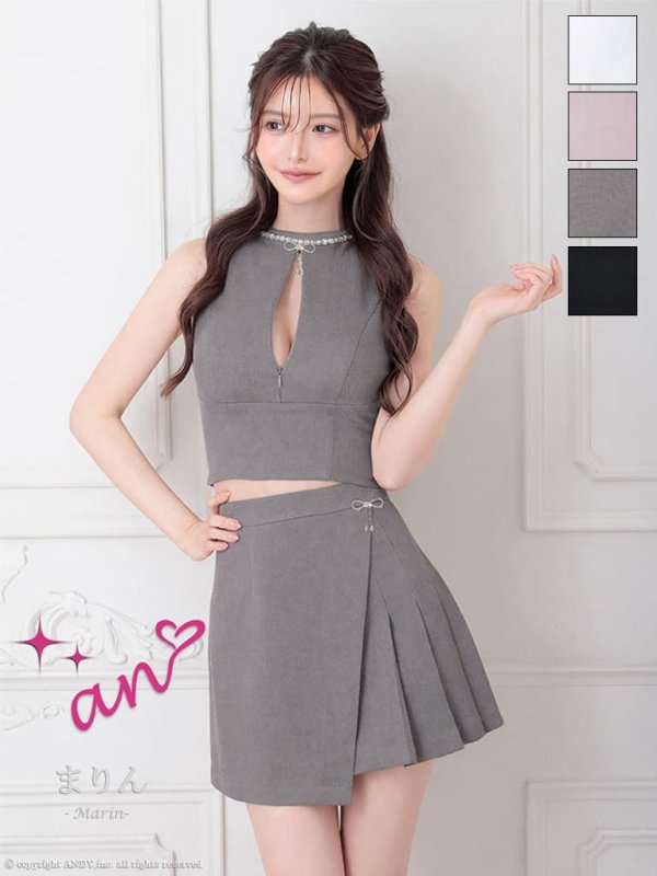 グレー　 モデル：まりん　身長：171cm　着用サイズ：Sサイズ