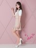 ホワイト×ベージュ　モデル：桜咲乃愛　身長：164cm　着用サイズ：Sサイズ