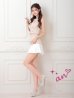 ベージュxホワイト　モデル：まりん　身長：164cm　着用サイズ：Sサイズ