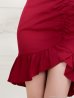 ワインレッド　モデル：まりん　身長：171cm　着用サイズ：Sサイズ