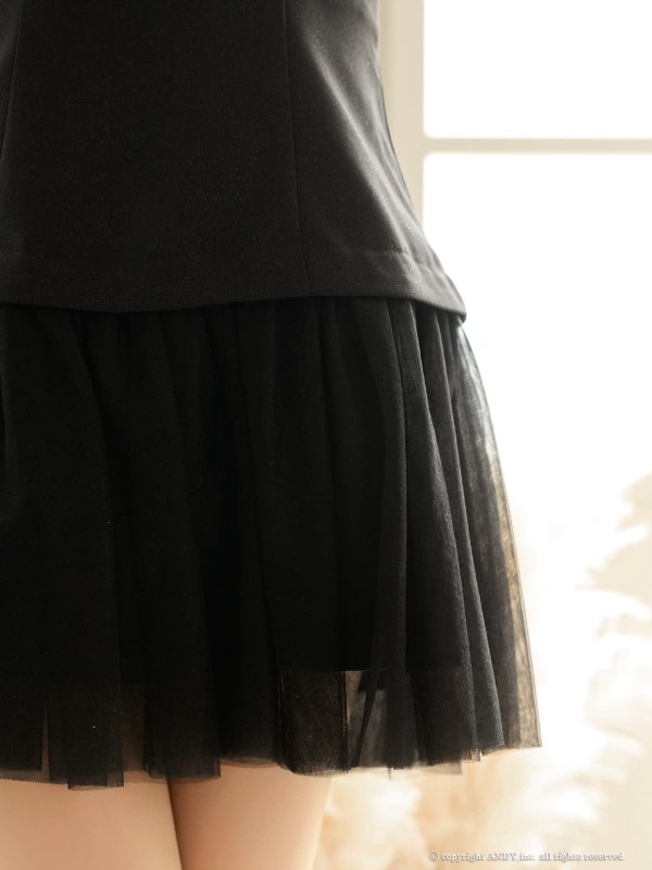 ブラック　モデル：ゆな　身長：161cm　着用サイズ：Sサイズ