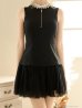 ブラック　モデル：ゆな　身長：161cm　着用サイズ：Sサイズ