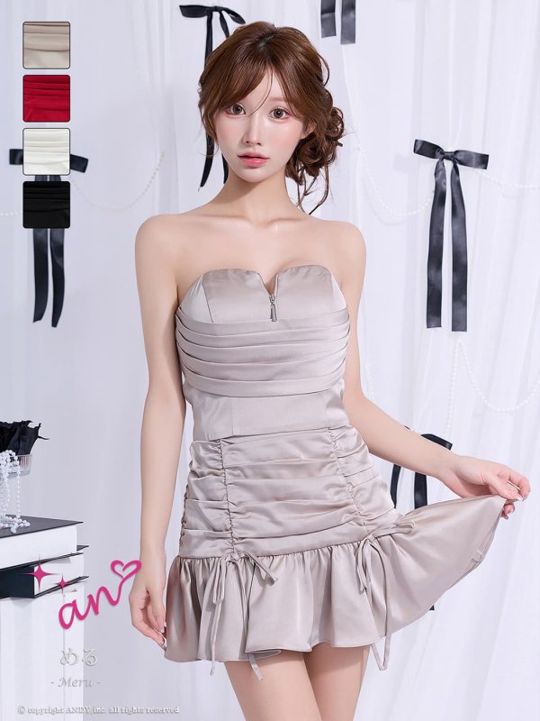 ピンクベージュ　モデル：める　身長：152cm　着用サイズ：Sサイズ