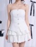 ホワイト　モデル：める　身長：152cm　着用サイズ：Sサイズ