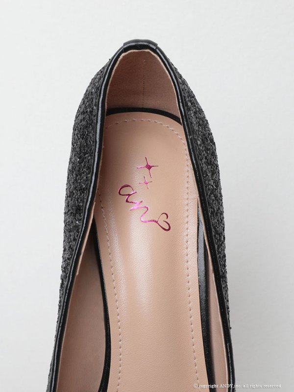 画像4: 【an】5color/ 14.5cmヒール/ グリッター/ ハイヒール/ ピンヒール/ オープントゥパンプス [OF02]