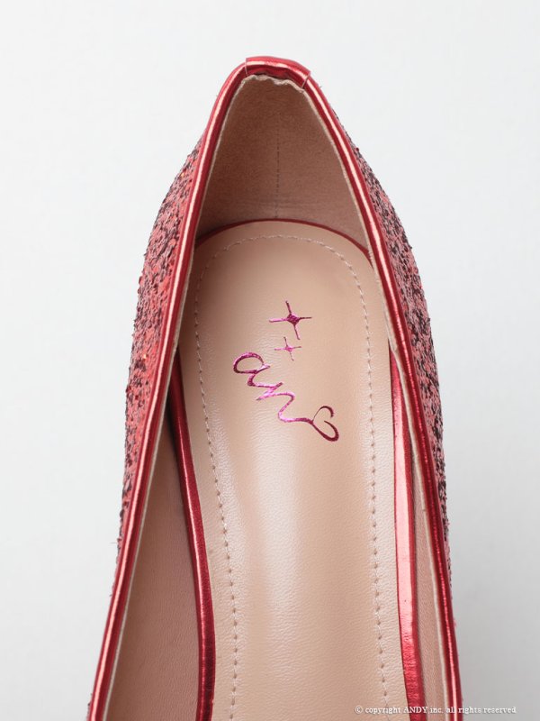 画像28: 【an】5color/ 14.5cmヒール/ グリッター/ ハイヒール/ ピンヒール/ オープントゥパンプス [OF02]