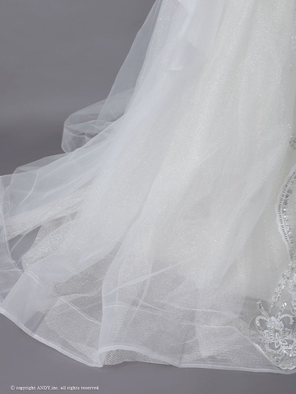 画像19: 【couture an/クチュールアン】 刺繍/ パフスリーブ/ チョーカー/ チュール/ レース/ フレア/  プリンセス/ ロングドレス/ ウエディングドレス long[OF05]