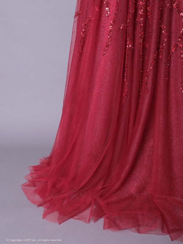 画像25: an ANDY Fashion Press 16 COLLECTION 07 ANDY Fashion Press 19掲載【couture an/クチュールアン】フェザー/ オフショル/ チュール/ ビーズ刺繍/ ラメ/ フレア/ Aライン/ プリンセス/ ロングドレス/ キャバドレス long[OF05]